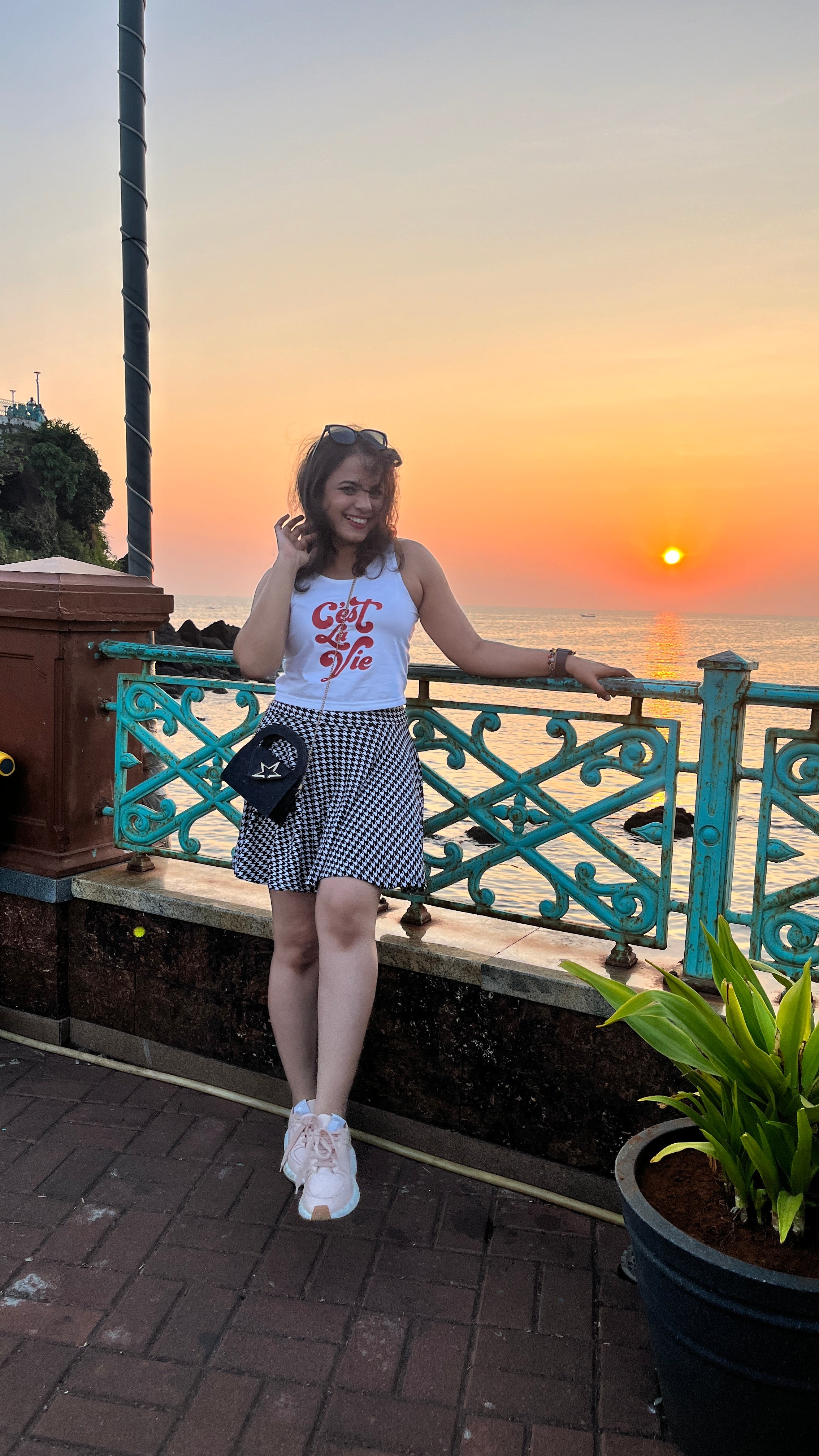 C'est Le Vie Crop Tank Top