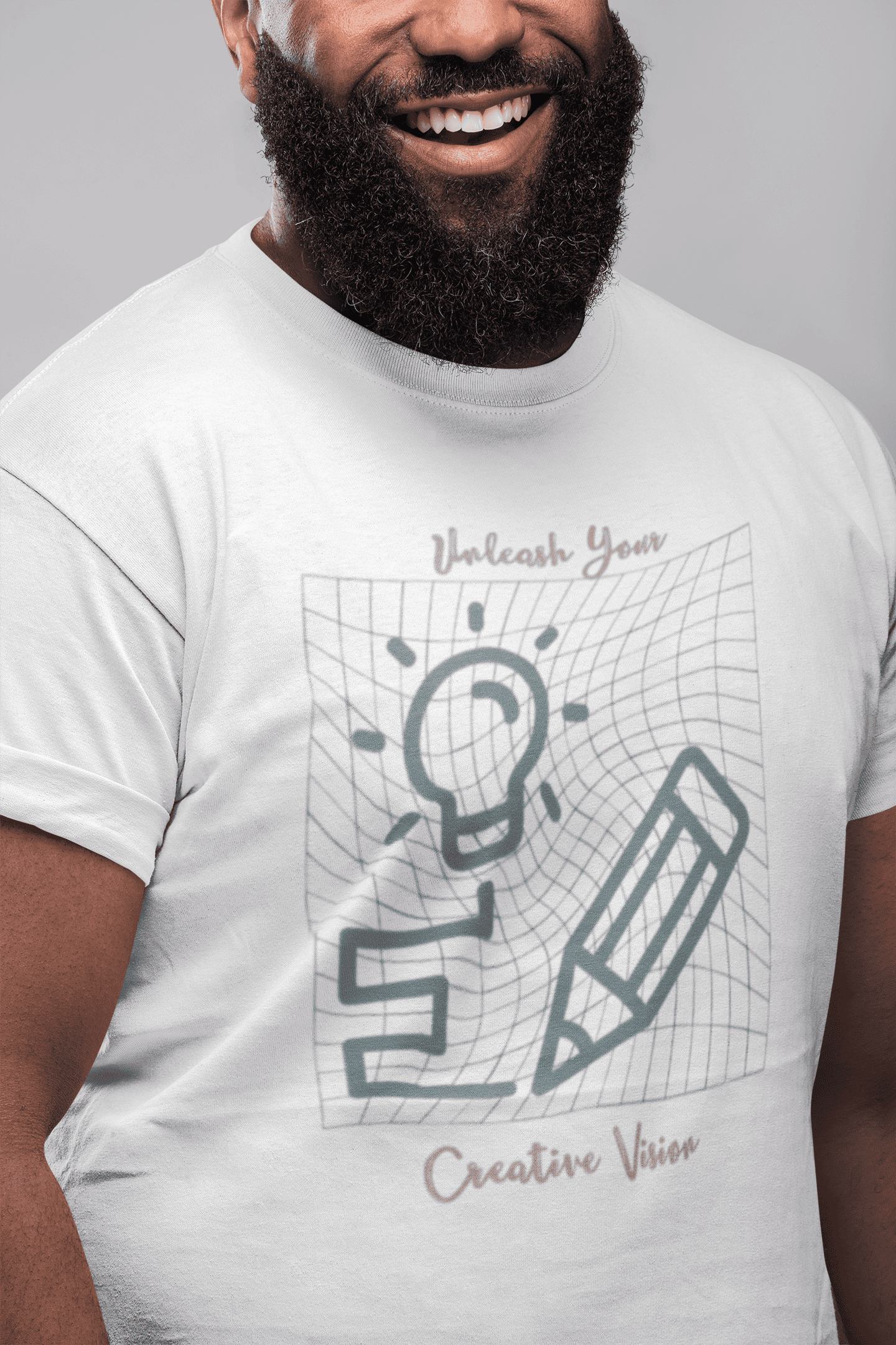 Front view of Create Your Own Oversized Pattern Tee, unisex sublimation t-shirt by The Edi Archive