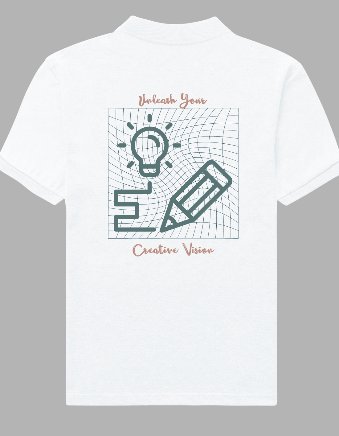 Close-up of The Edi Archive Polo front pocket area with custom logo print placement