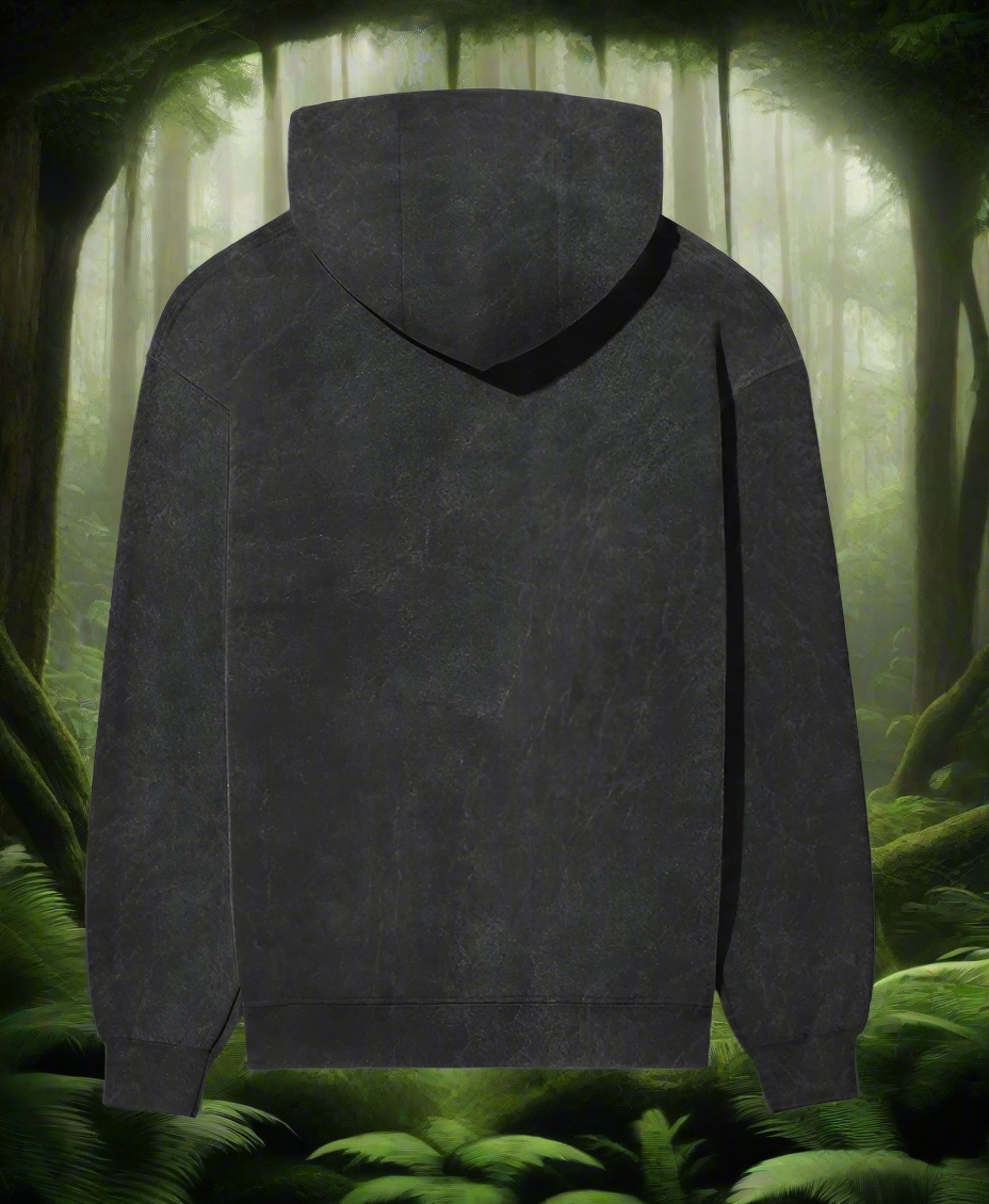 Urban Zen Stonewashed Hoodie from The Edi Archive – Back View