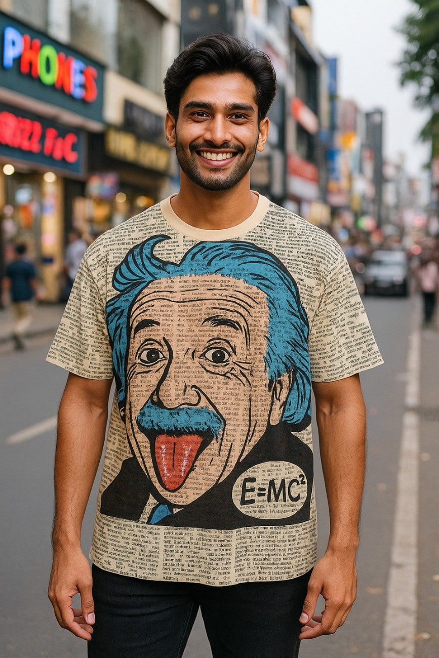 Einstein Oversized Dri-Fit T-Shirt | Genius Graphic & Gift for