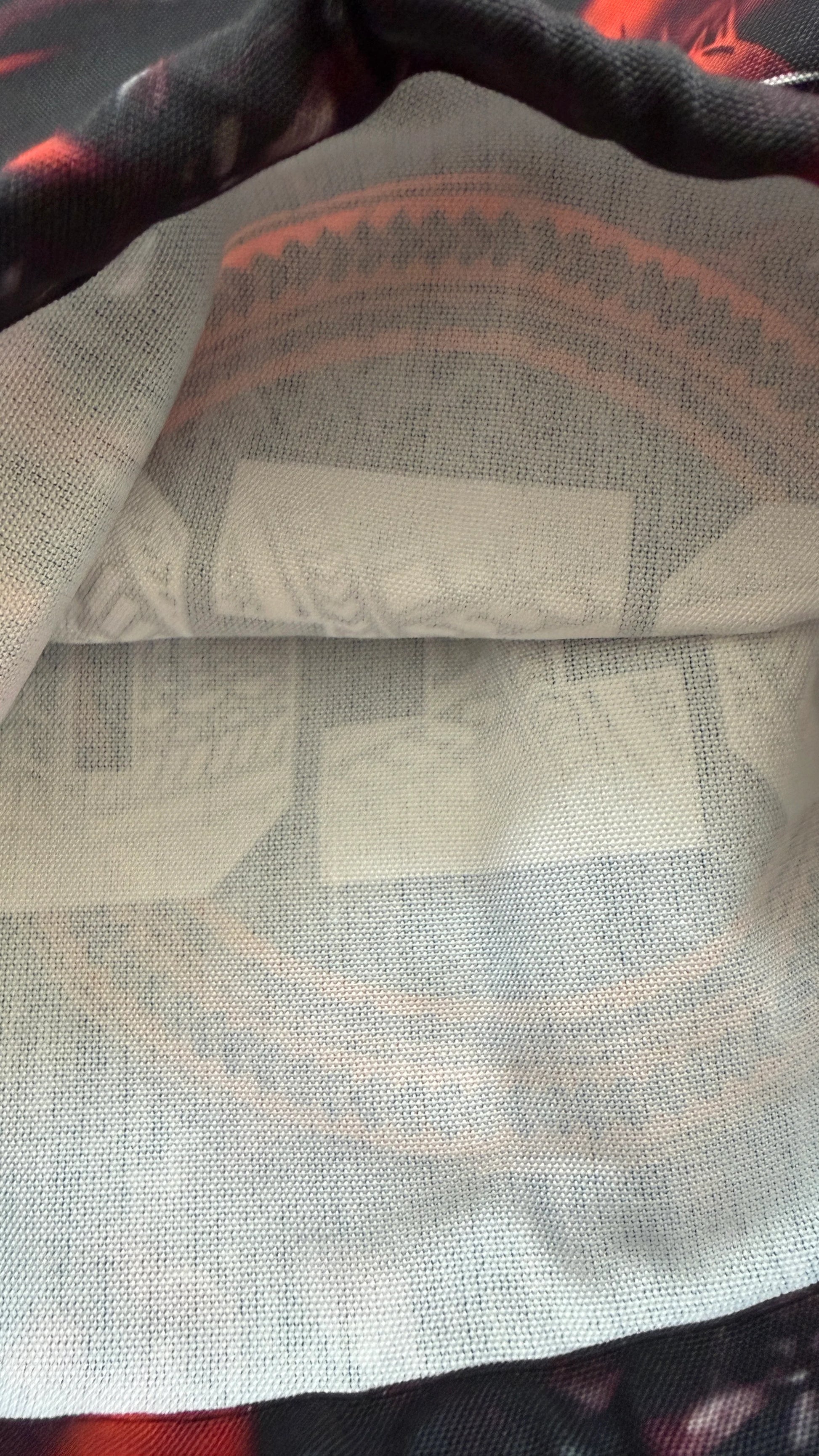 Interior view of the Custom Canvas Drawstring Bag for Laptop, Gym & Everyday Carry showing 250 GSM canvas construction from the Custom Archive Collection by The Edi Archive.