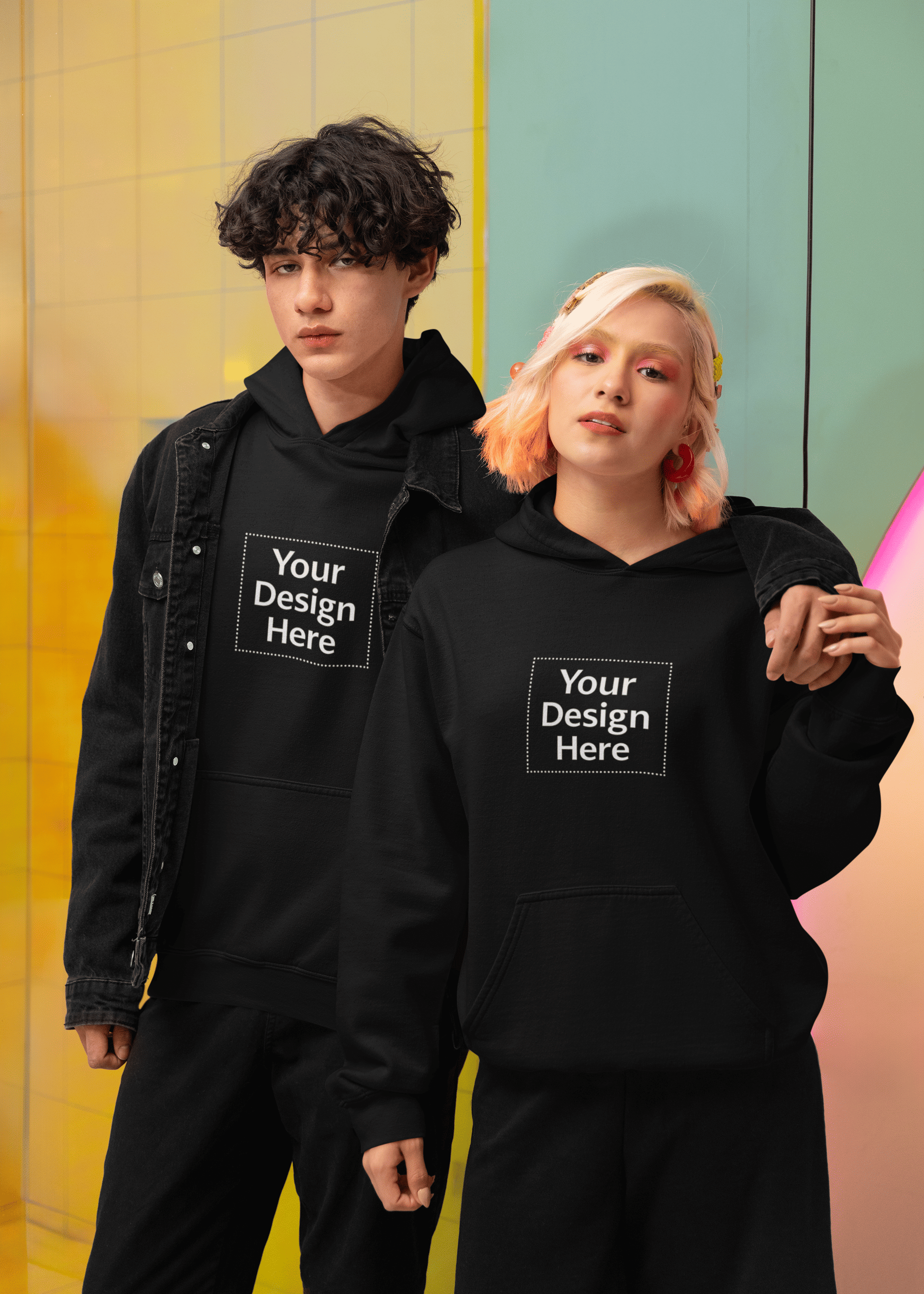 Create Your Own Unisex Hoodie - Black